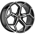 Msw MSW 53 Gloss Black Full Polished 10,5x22 5x112 ET19 CB66,6 60° 910 kg