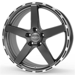 DOTZ Dotz MarinaBay dark Gunmetal/polished lip 8,5x19 5x112 ET35 CB70,1 60° 780 kg