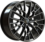 FONDMETAL Fondmetal 1972 Glossy Black Machined 9x21 5x108 ET45 CB63,4 60° 1050 kg