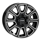 RIAL Rial Transporter 2 diamond-black frontpolished 6,5x16 6x130 ET54 CB84,1 R14 1250 kg