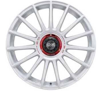OZ Racing Superturismo Evoluzione WRC Race White Red Lettering 8,5x20 5x112 ET30 CB79,0 R12 790 kg