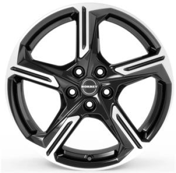 Borbet XE1 black polished glossy 7,5x18 5x114.3 ET40 CB60,1 60° 720 kg