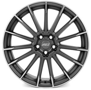 AEZ Atlanta Graphite matt/polished 7,5x17 5x112 ET40 CB70,1 60° 730 kg