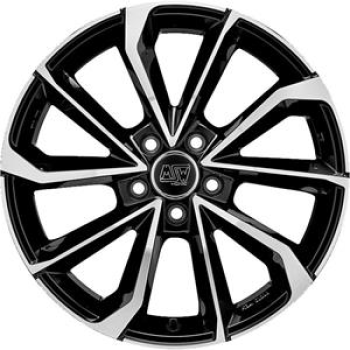 MSW 42 Gloss Black Full Polished 7,5x17 5x108 ET38 CB73,1 60° 680 kg