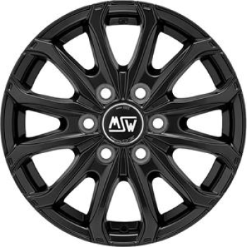 MSW 48 Van 6 Holes Matt Black 6,5x16 6x130 ET62 CB84,1 R14 1350 kg