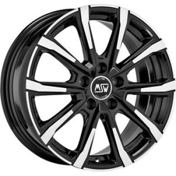 MSW 79 Gloss Black Full Polished 7x17 5x100 ET48 CB56,1 60° 620 kg