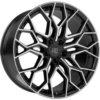 MSW 51 Gloss Black Full Polished 10x20 5x112 ET40 CB73,1 60° 1050 kg