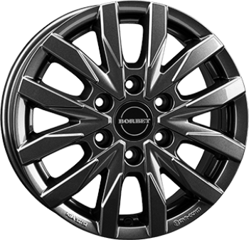 Borbet CW6 mistral anthracite glossy 6,5x16 6x130 ET62 CB84,1 60° 1350 kg